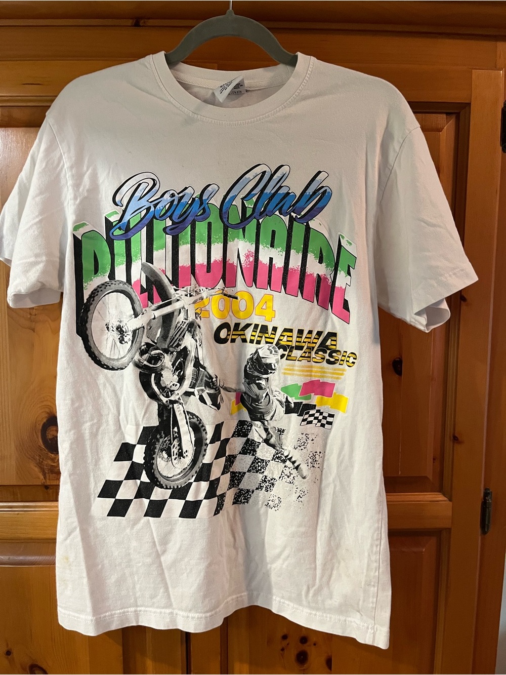 Billionaire Boys Club White Graphic Tee with Black Detail
